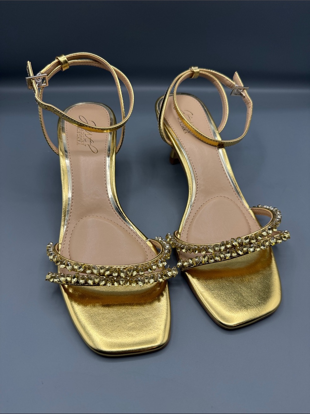 Jewel Badgley Women's Nayla Kitten Heel Dress Sandals
